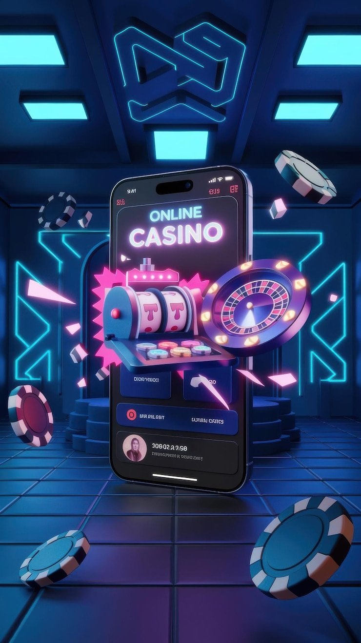 Mobile phone showing hobimain login live-dealer table interface